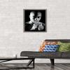 Trends International Tupac - Praying Wall Poster, 14.725" x 22.375", Barnwood Framed Version view 2
