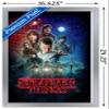 Trends International Netflix Stranger Things - One Sheet Wall Poster, 14.725" x 22.375", Silver Framed Version view 3