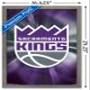 Trends International NBA Sacramento Kings - Logo 16 Wall Poster, 14.725" x 22.375", Barnwood Framed Version view 3
