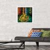 Trends International The Wizarding World: Harry Potter - House Crests Wall Poster, 14.725" x 22.375", White Framed Version view 2