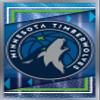 Trends International NBA Minnesota Timberwolves - Logo 17 Wall Poster, 22.4L x 14.7W, Silver Framed Version view 1