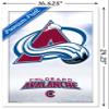 Trends International NHL Colorado Avalanche - Logo 17 Wall Poster, 14.725" x 22.375", White Framed Version view 3