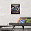 Trends International NFL Minnesota VIkings - End Zone 17 Wall Poster, 14.725" x 22.375", White Framed Version view 2