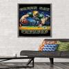Trends International NFL Green Bay Packers - End Zone 17 Wall Poster, 22.375" x 34", Barnwood Framed Version view 2