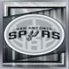 Trends International NBA San Antonio Spurs - Logo 17 Wall Poster, 22.4L x 14.7W, Silver Framed Version view 1