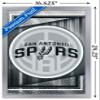 Trends International NBA San Antonio Spurs - Logo 17 Wall Poster, 22.4L x 14.7W, Silver Framed Version view 3