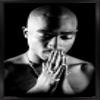 Trends International Tupac - Praying Wall Poster, 14.725" x 22.375", Black Framed Version view 1