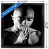 Trends International Tupac - Praying Wall Poster, 14.725" x 22.375", Black Framed Version view 3