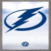 Trends International NHL Tampa Bay Lightning - Logo 17 Wall Poster, 22.375" x 34", Barnwood Framed Version view 1