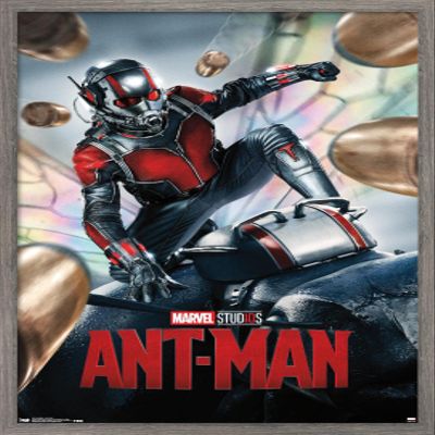Trends International Marvel Cinematic Universe - Ant-Man - One Sheet Wall Poster, 22.375" x 34", Barnwood Framed Version