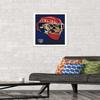 Trends International NHL Florida Panthers Mask 16 Wall Poster, 14.725" x 22.375", White Framed Version view 2