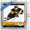 Trends International NHL Pittsburgh Penguins - Kris Letang 16 Wall Poster, 14.725" x 22.375", Silver Framed Version view 3