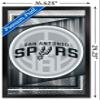 Trends International NBA San Antonio Spurs - Logo 17 Wall Poster, 22.4L x 14.7W, Black Framed Version view 3