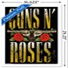 Guns N' Roses - Stacked Logo Wall Poster, 22.4L" x 14.7W", White Framed Version view 3