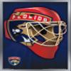 Trends International NHL Florida Panthers Mask 16 Wall Poster, 14.725" x 22.375", Silver Framed Version view 1