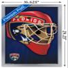 Trends International NHL Florida Panthers Mask 16 Wall Poster, 14.725" x 22.375", Silver Framed Version view 3