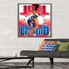 Trends International NBA Philadelphia 76ers - Joel Embiid Wall Poster, 22.375" x 34", Barnwood Framed Version view 2