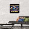 Trends International NFL Minnesota VIkings - End Zone 17 Wall Poster, 14.725" x 22.375", Black Framed Version view 2