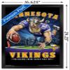 Trends International NFL Minnesota VIkings - End Zone 17 Wall Poster, 14.725" x 22.375", Black Framed Version view 3