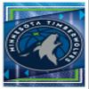 Trends International NBA Minnesota Timberwolves - Logo 17 Wall Poster, 22.4L x 14.7W, White Framed Version view 1