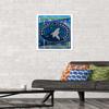 Trends International NBA Minnesota Timberwolves - Logo 17 Wall Poster, 22.4L x 14.7W, White Framed Version view 2