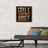 Guns N' Roses - Stacked Logo Wall Poster, 22.4L" x 14.7W", Mahogany Framed Version view 2