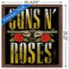 Guns N' Roses - Stacked Logo Wall Poster, 22.4L" x 14.7W", Mahogany Framed Version view 3