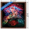 Trends International Netflix Stranger Things: Season 3 - One Sheet Wall Poster, 14.725" x 22.375", Mahogany Framed Version view 3