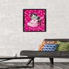 Trends International Keith Kimberlin - Kitten - Shoe Wall Poster, 22.4L x 14.7W, Black Framed Version view 2