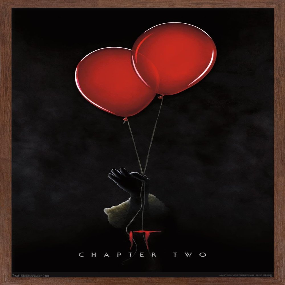 Trends International IT: Chapter 2 - Teaser One Sheet Wall Poster, 14.725" x 22.375", Mahogany Framed Version