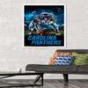 Trends International NFL Carolina Panthers - 3 Point Stance 19 Wall Poster, 22.375" x 34", White Framed Version view 2