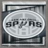 Trends International NBA San Antonio Spurs - Logo 17 Wall Poster, 22.4L x 14.7W, Barnwood Framed Version view 1