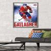 NHL Montreal Canadiens - Brendan Gallagher 18 Wall Poster, 34L" x 22.4W", Barnwood Framed Version view 2