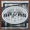 Trends International NBA San Antonio Spurs - Logo 17 Wall Poster, 22.4L x 14.7W, Mahogany Framed Version view 1