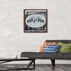 Trends International NBA San Antonio Spurs - Logo 17 Wall Poster, 22.4L x 14.7W, Mahogany Framed Version view 2