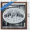 Trends International NBA San Antonio Spurs - Logo 17 Wall Poster, 22.4L x 14.7W, Mahogany Framed Version view 3