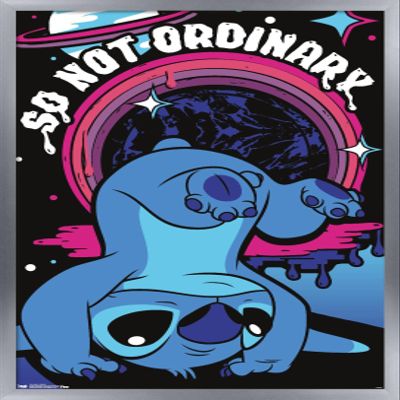Trends International Disney Lilo and Stitch - Ordinary Wall Poster, 14.725" x 22.375", Silver Framed Version