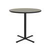 Correll 48" Round, 42" High Standing, Barstool Height Caf & Break Room Bistro Table, Savannah Sand HP Laminate Top, Cast Iron Base (BXB48R-54) view 1