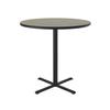 Correll 48" Round, 42" High Standing, Barstool Height Caf & Break Room Bistro Table, Savannah Sand HP Laminate Top, Cast Iron Base (BXB48R-54) view 3