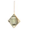 28x28cm Square Hanging Wall Mirror Decorative Mirror,Living Room Bathroom Hallway Metal Framed Wall Mounted Mirror view 1