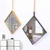 28x28cm Square Hanging Wall Mirror Decorative Mirror,Living Room Bathroom Hallway Metal Framed Wall Mounted Mirror view 2