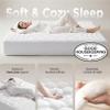 Bedsure RV Short Queen Mattress Pad - Quilted Fitted Mattress Topper Protector with 8-21 Inches Deep Pocket, Noiseless Bed Cover Padded for Camper and Motorhome, Machine Washable, White, 60x75 Inches view 2