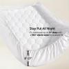 Bedsure RV Short Queen Mattress Pad - Quilted Fitted Mattress Topper Protector with 8-21 Inches Deep Pocket, Noiseless Bed Cover Padded for Camper and Motorhome, Machine Washable, White, 60x75 Inches view 3