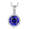 Bansriracha 925 Sterling Silver Pendant Gemstone Blue Spinel Sapphire Necklaces for Women Party Gifts for Women Jewelry view 1