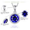 Bansriracha 925 Sterling Silver Pendant Gemstone Blue Spinel Sapphire Necklaces for Women Party Gifts for Women Jewelry view 2