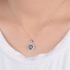 Bansriracha 925 Sterling Silver Pendant Gemstone Blue Spinel Sapphire Necklaces for Women Party Gifts for Women Jewelry view 3