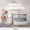 CAPHAUS Kids' Toy Storage Organizer, Open Storage Cubby, Multifunctional Book and Toy Storage Cabinet, Book and Toy Storage Shelf for Nursery, Playroom, Closet, Home Organization Toy Bookcase view 2