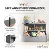 CAPHAUS Kids' Toy Storage Organizer, Open Storage Cubby, Multifunctional Book and Toy Storage Cabinet, Book and Toy Storage Shelf for Nursery, Playroom, Closet, Home Organization Toy Bookcase view 4