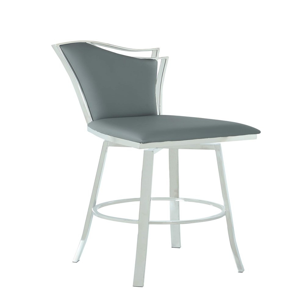Milan Nana Counter Stool, Gray