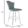 Milan Nana Counter Stool, Gray view 3